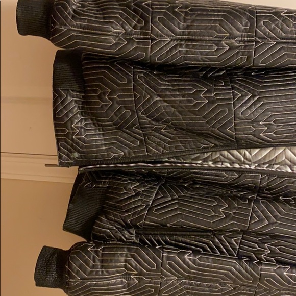 Men’s quilted leather jacket - Picture 2 of 5